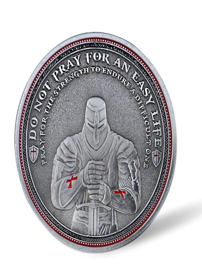 Glamtune The Knight Templar Challenge Coin Red Cross Religious Coin Collection Gift - Image 2
